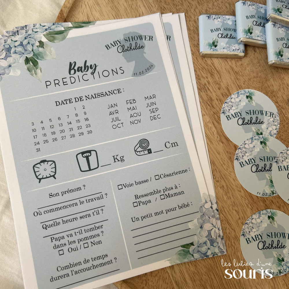★ Carte de prédiction (x6) - Thème personnalisable