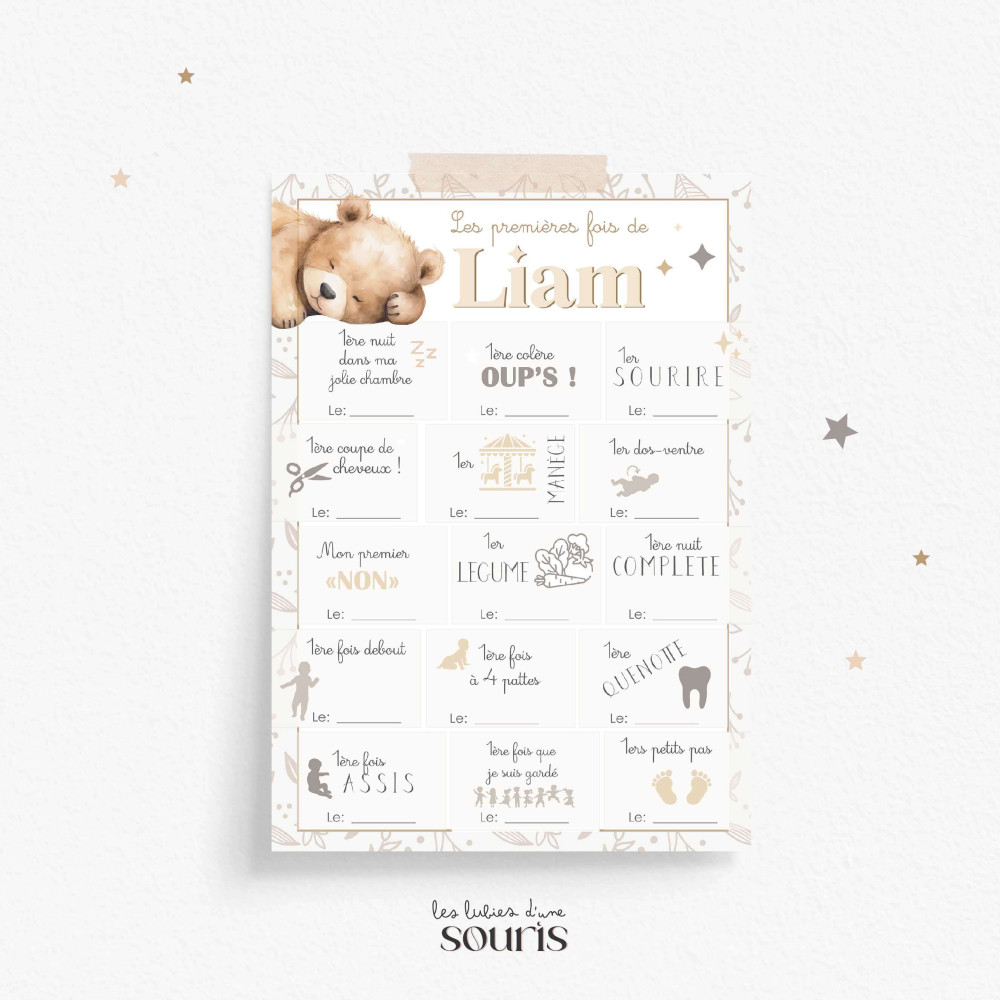 ★ Affiche des premières fois -  Simon, l'ourson