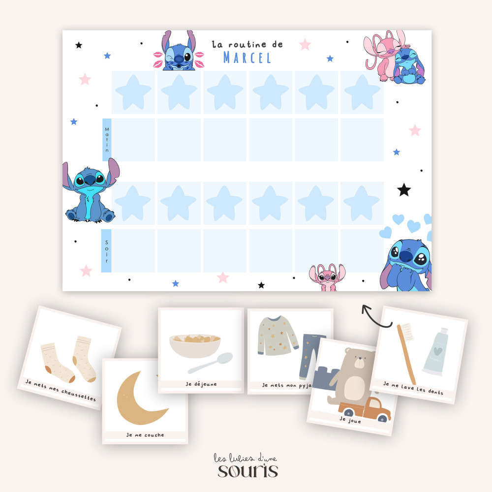 ★ Routine journalière / Matin & Soir - Stitch & Angel