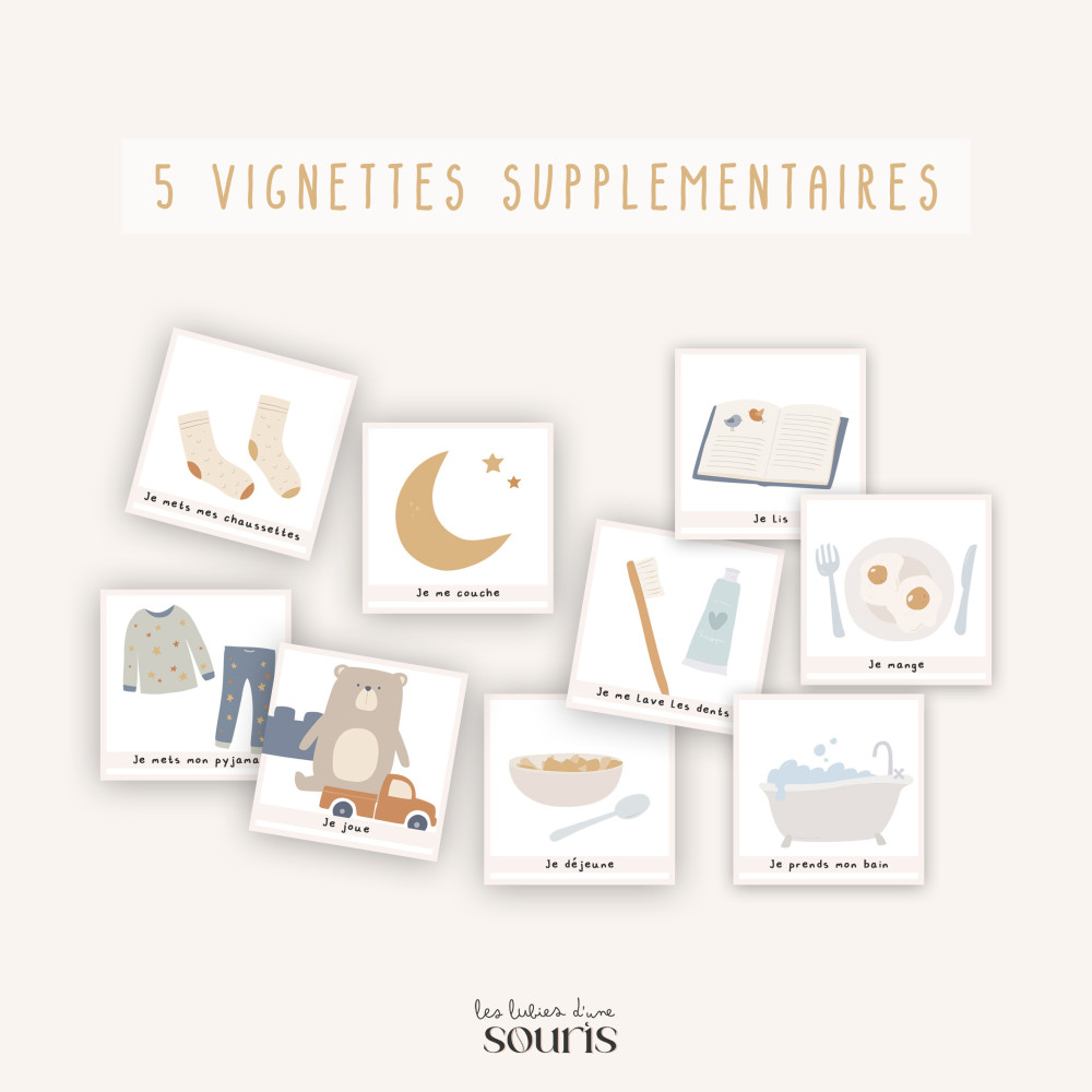 ★ Routine journalière / 5 vignettes supplémentaires