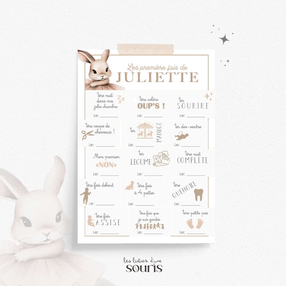 ★ Affiche des premières fois - Capucine, la lapine