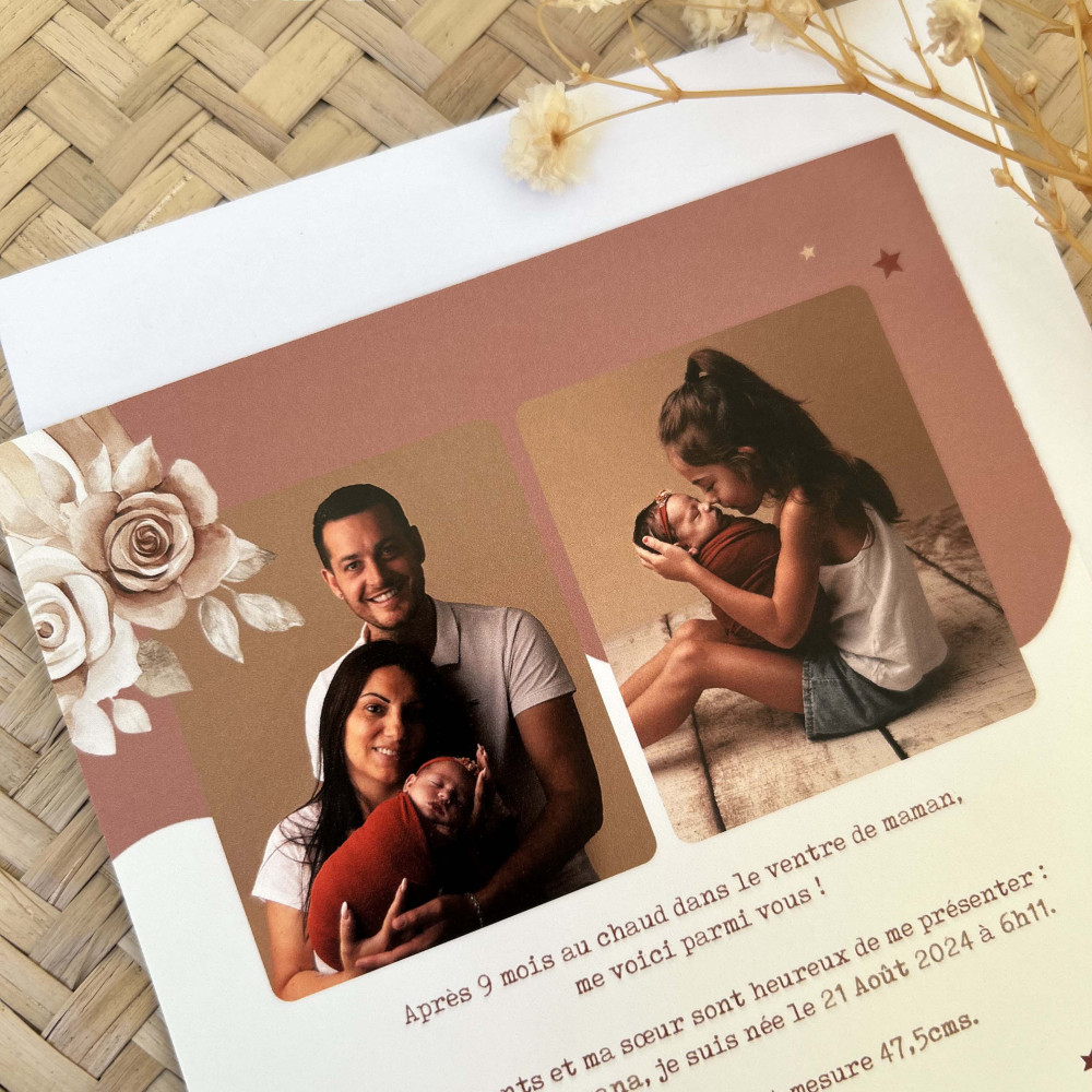 ★ Faire Part naissance / Lionceau Enchanté