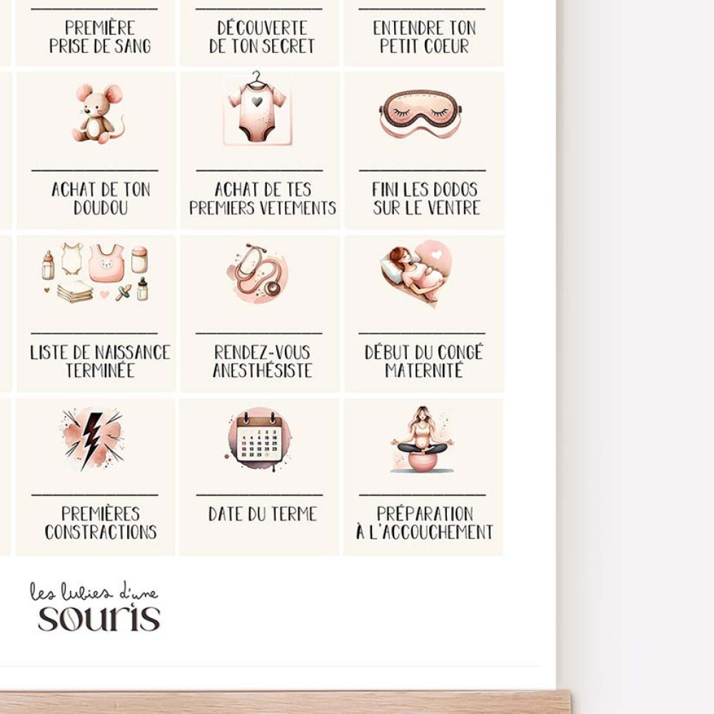 ★ Affiche | LES DATES DE MA GROSSESSE