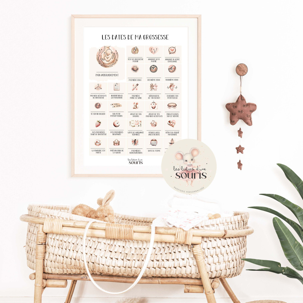 ★ Affiche | LES DATES DE MA GROSSESSE