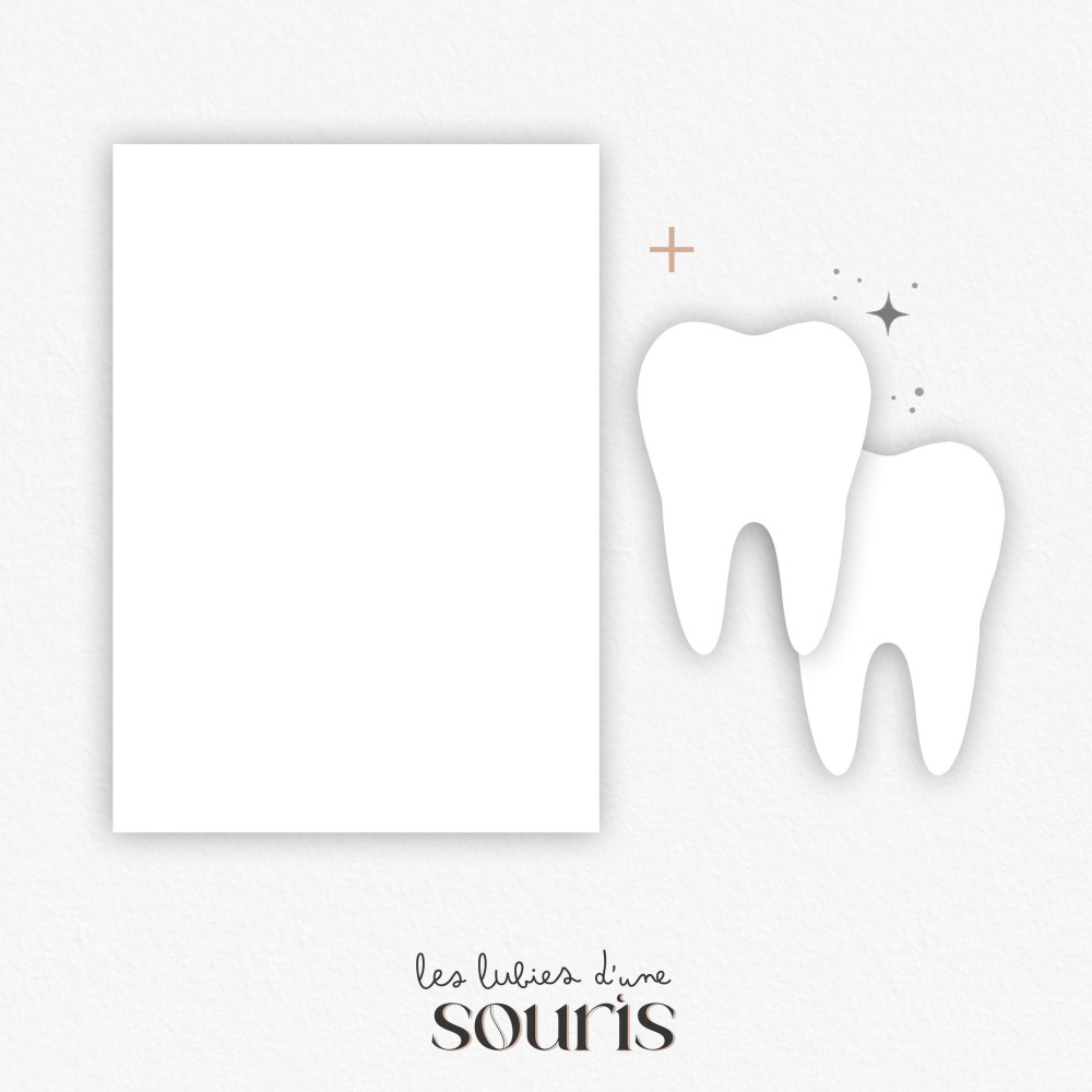 ★ PACK - Affiche naissance et carte quenottes - sur mesure