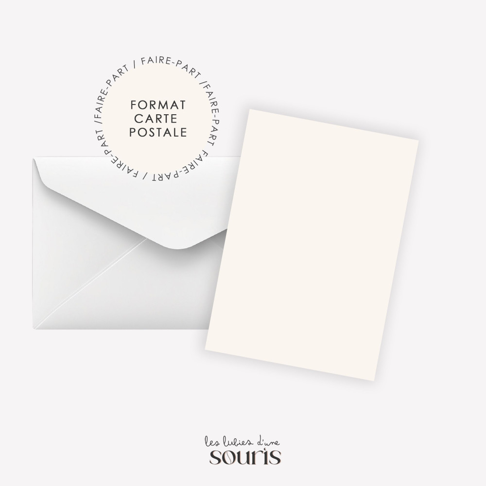 ★ Faire Part naissance | Carte postale | Sur mesure