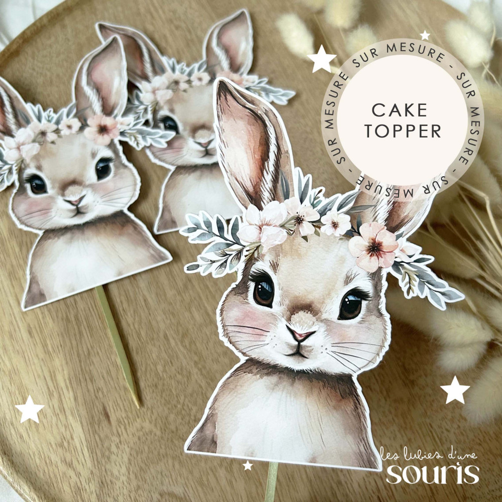 ★ Cake Topper | Décoration gâteau | Thème personnalisable