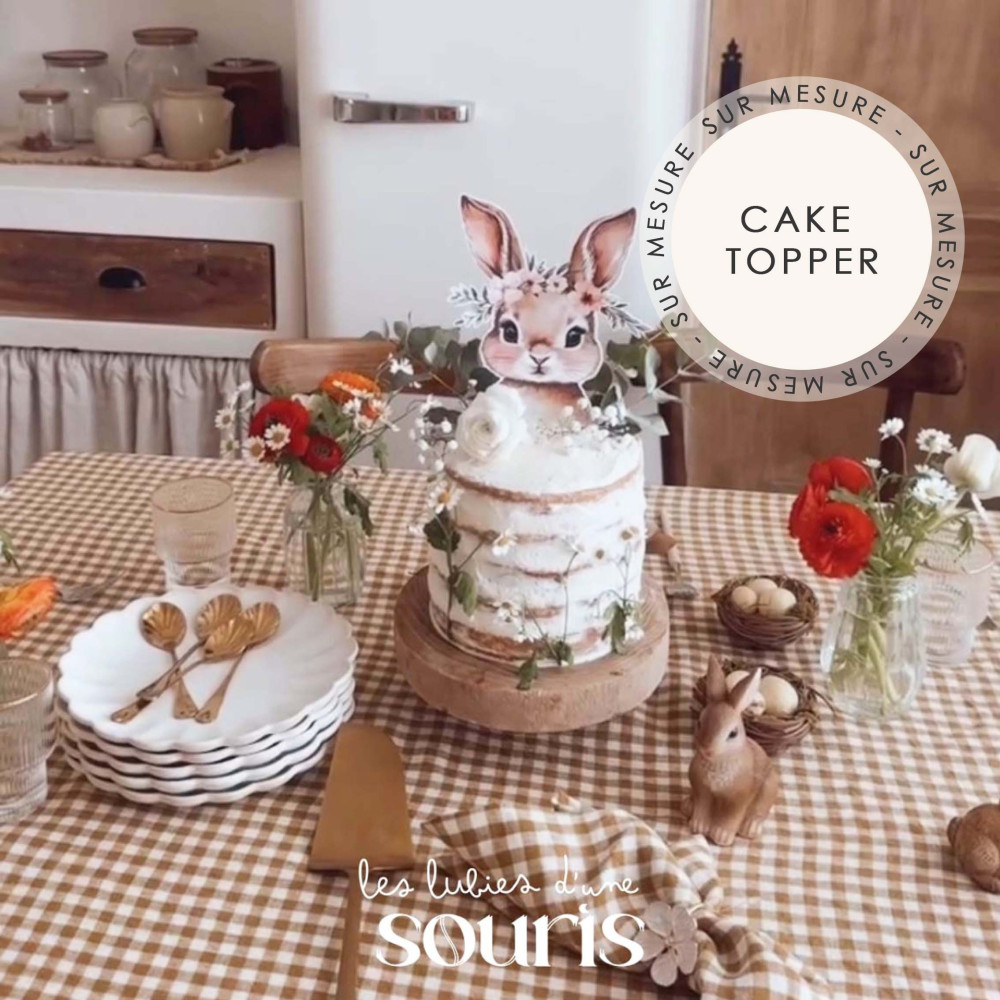 ★ Cake Topper | Décoration gâteau | Thème personnalisable