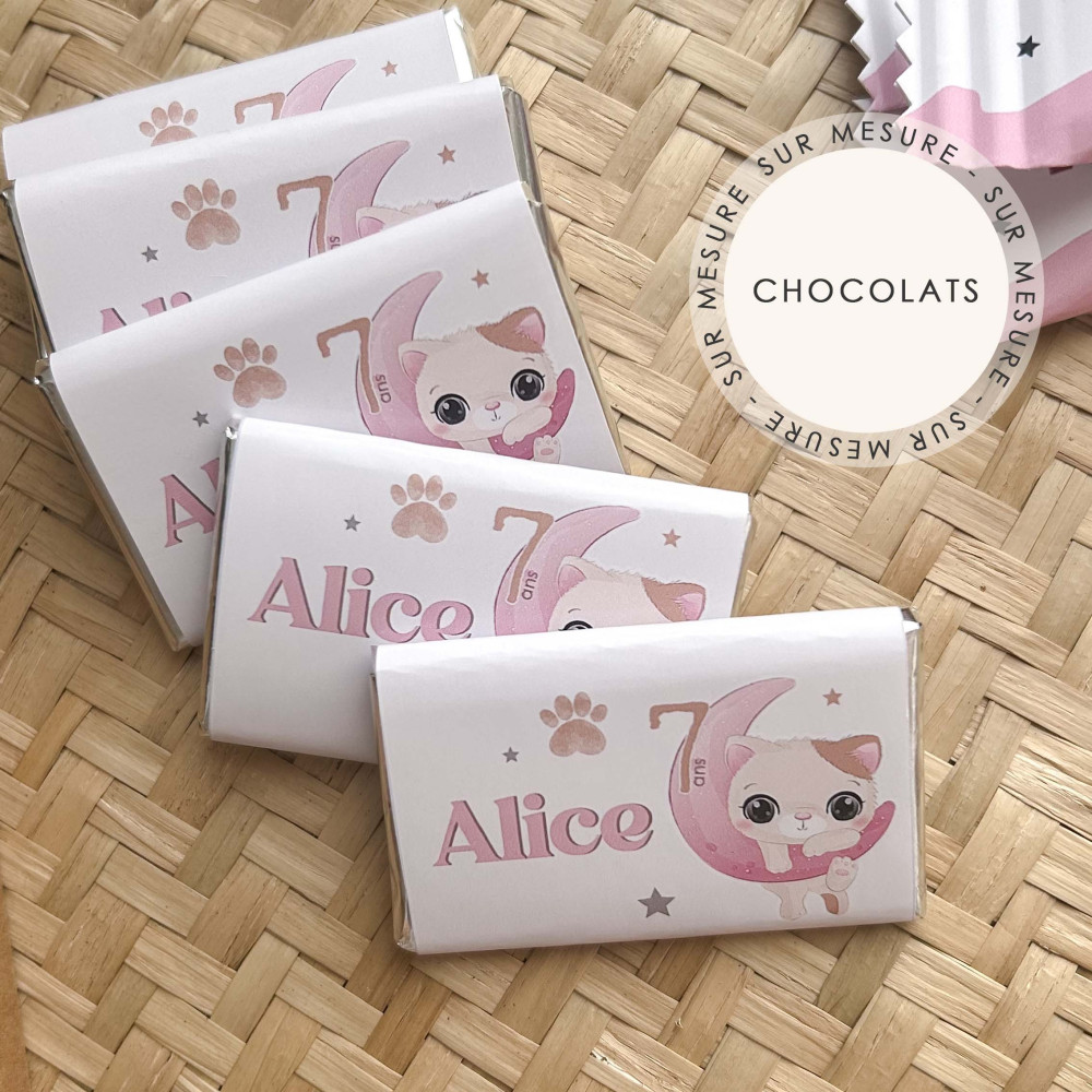 ★ Chocolat - Thème personnalisable (x12) / Sur mesure
