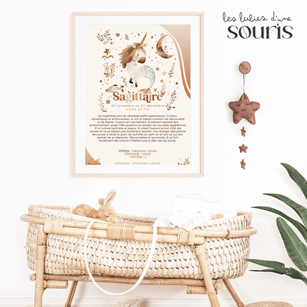 LION ★ Affiche Astrologique – Découvrez la Magie des Étoiles ! 