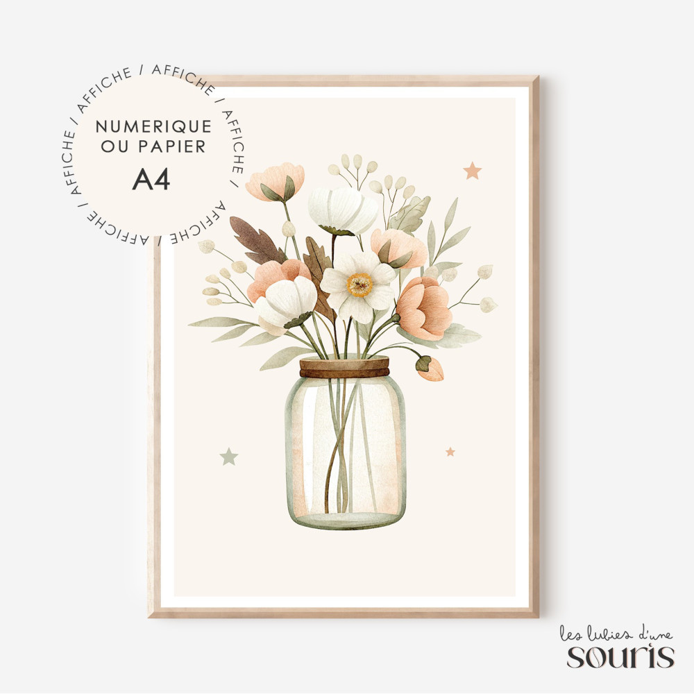 ★ PRINTEMPS | Affiche - Bouquet