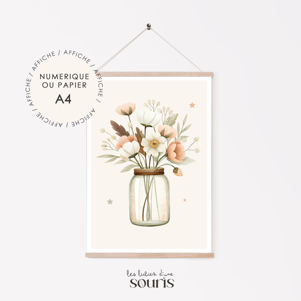 ★ PRINTEMPS | Affiche - Bouquet