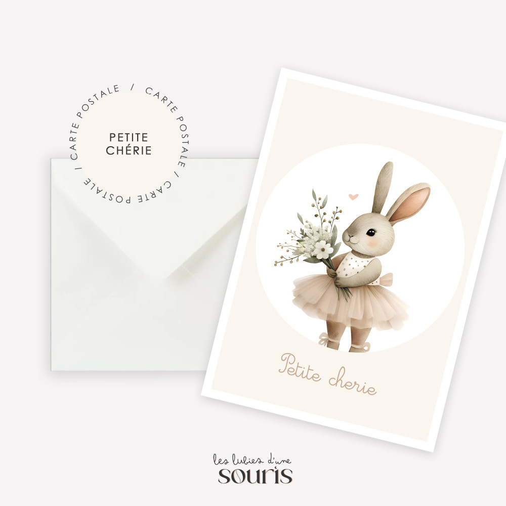 ★ PRINTEMPS | Carte postale | Petite chérie