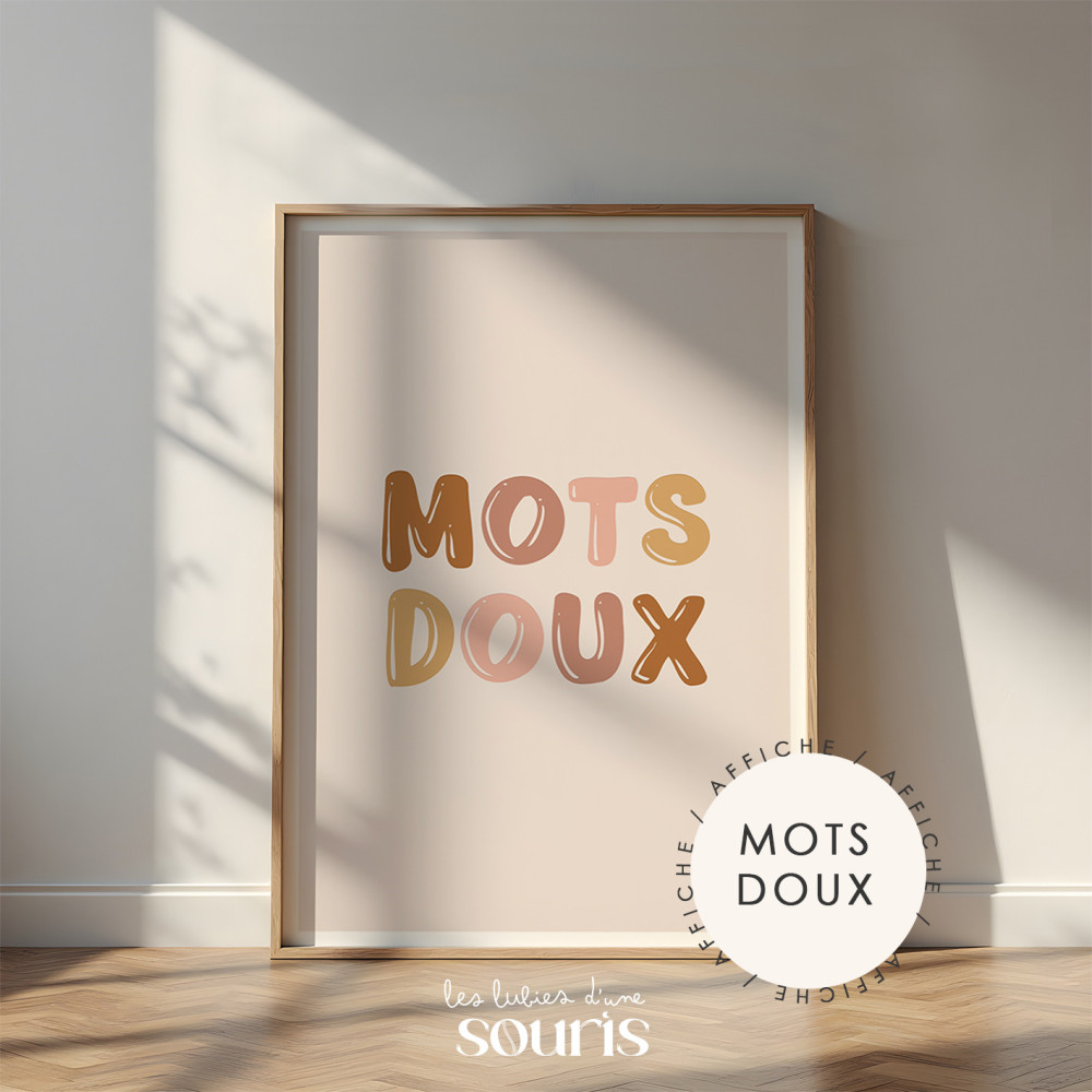 ★ Affiche | MOTS DOUX