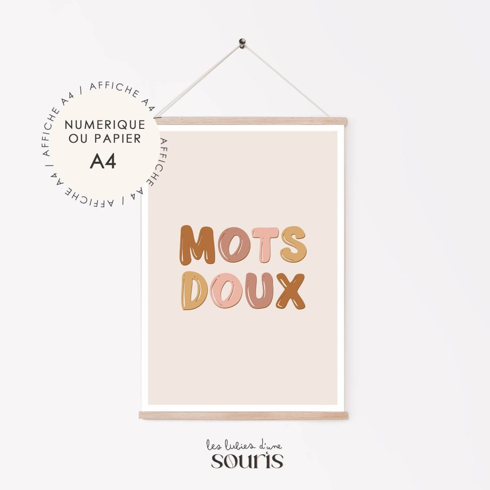 ★ Affiche | MOTS DOUX