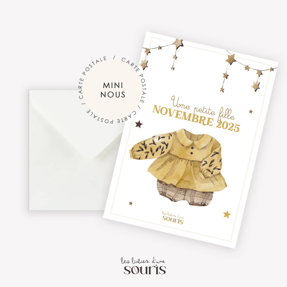 ★ Carte d’annonce – Petite fille