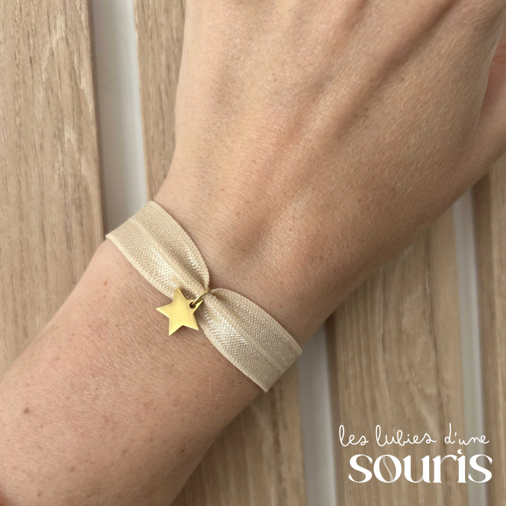 ★ Bracelet nude / Pendentif : Étoile