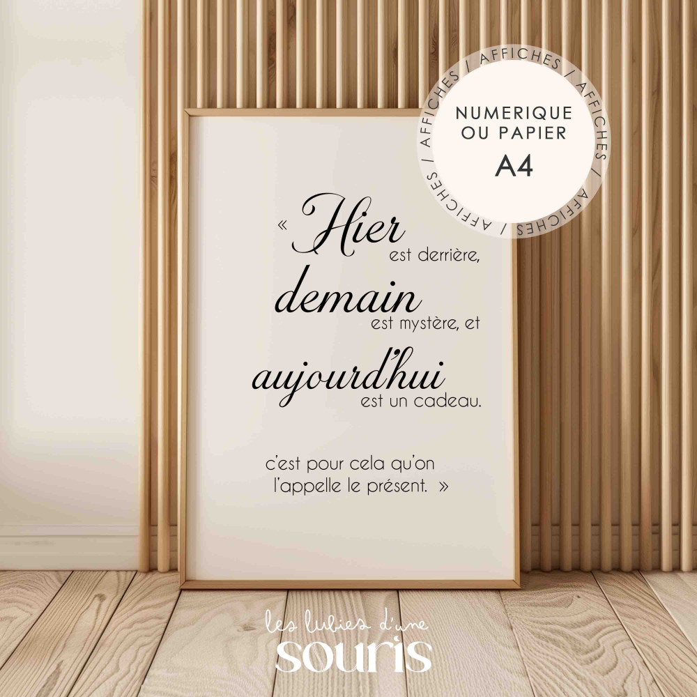★ Affiche citation / Inspirée de Kung Fu Panda